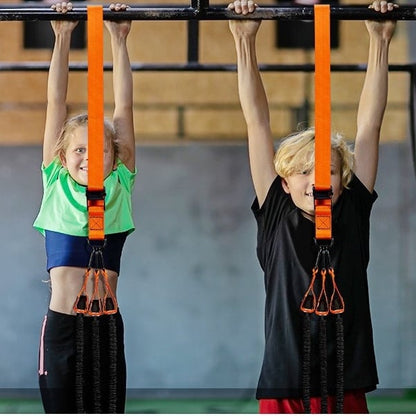 💪Home Gym Upgrade 49% OFF – Suspension Resistance Trainer Kit for Strength & Pull-Up Training - Black / 255 lbs