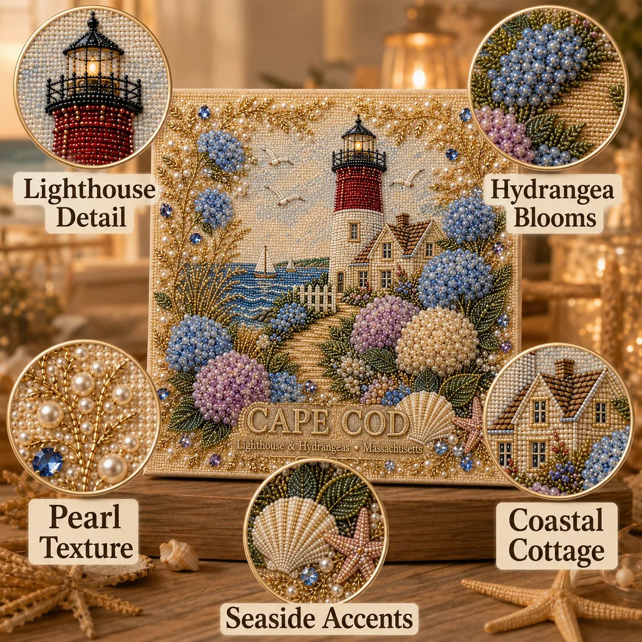 Timeless American Destinations Pearl Art Kit 🗽🏞️ – DIY Beaded Travel‑Inspired Wall Art